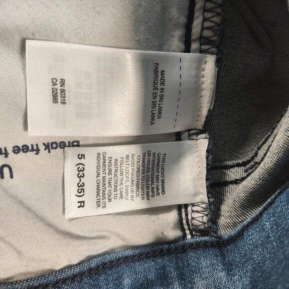 Lucky Brand Womens 5/33 Mid Rise Stretch Jeans Blue Skinny Leg Soft Denim - Picture 6 of 10